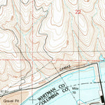 United States Geological Survey Starbuck East, WA (1981, 24000-Scale) digital map