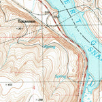 United States Geological Survey Starbuck West, WA (1981, 24000-Scale) digital map