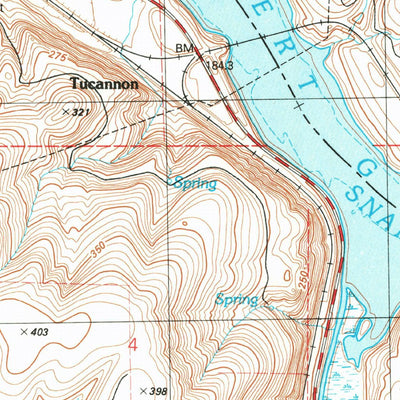 United States Geological Survey Starbuck West, WA (1981, 24000-Scale) digital map