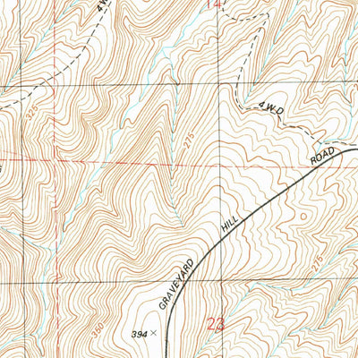 United States Geological Survey Starbuck West, WA (1981, 24000-Scale) digital map