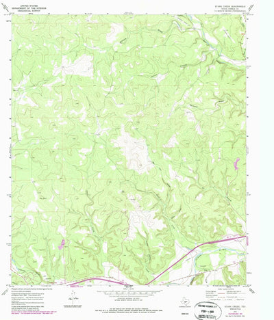 United States Geological Survey Stark Creek, TX (1970, 24000-Scale) digital map
