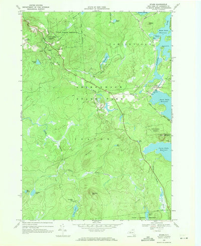 United States Geological Survey Stark, NY (1968, 24000-Scale) digital map