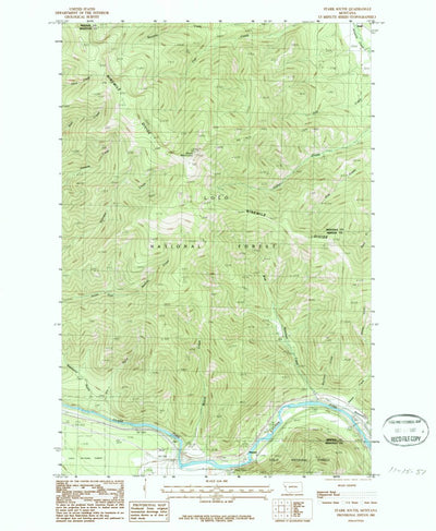 United States Geological Survey Stark South, MT (1983, 24000-Scale) digital map