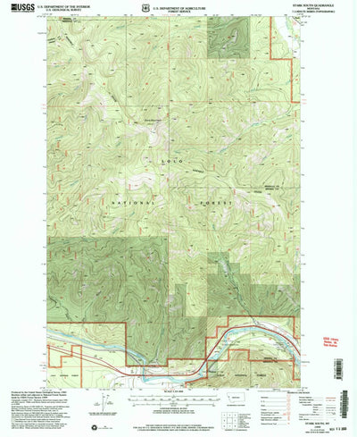 United States Geological Survey Stark South, MT (1999, 24000-Scale) digital map