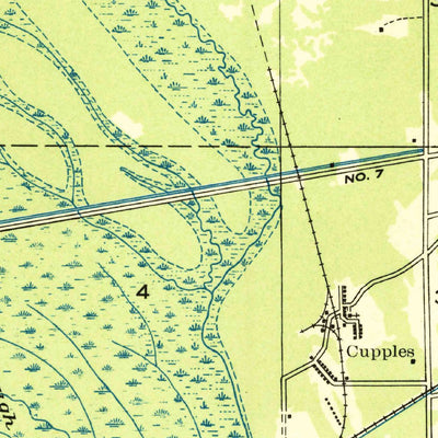 United States Geological Survey Starks, LA-TX (1947, 31680-Scale) digital map