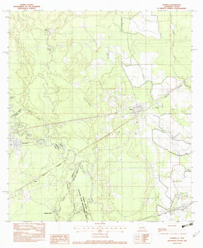 United States Geological Survey Starks, LA-TX (1982, 24000-Scale) digital map