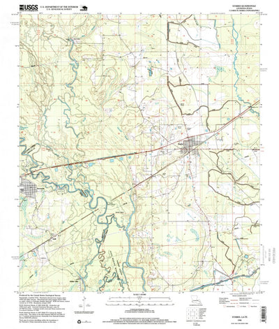 United States Geological Survey Starks, LA-TX (1996, 24000-Scale) digital map