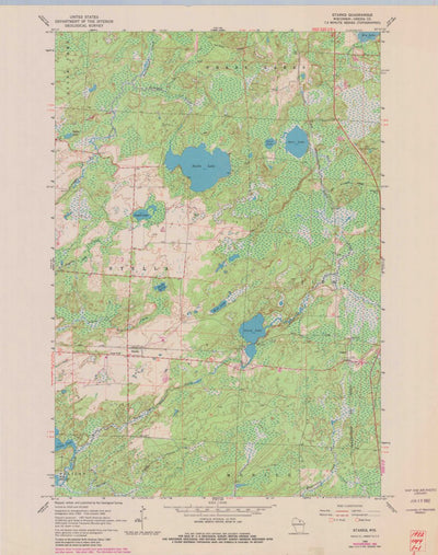 United States Geological Survey Starks, WI (1965, 24000-Scale) digital map