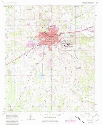 United States Geological Survey Starkville, MS (1965, 24000-Scale) digital map