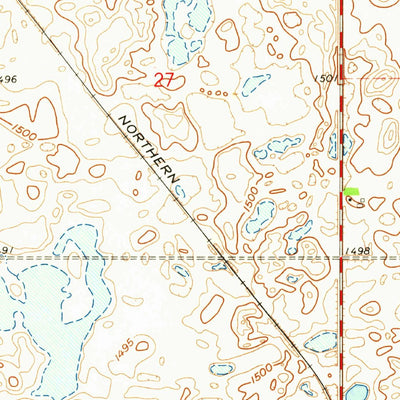 United States Geological Survey Starkweather, ND (1962, 24000-Scale) digital map