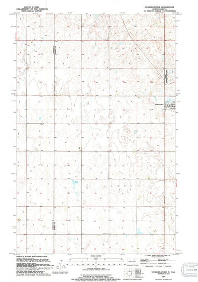 United States Geological Survey Starkweather, ND (1994, 24000-Scale) digital map