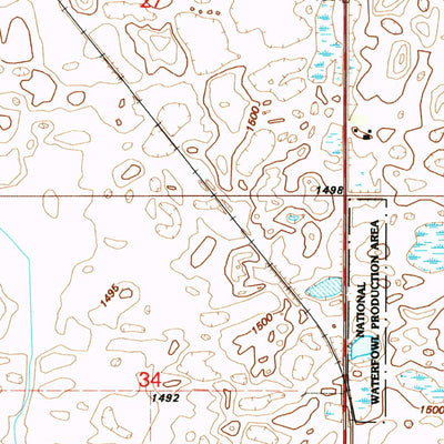 United States Geological Survey Starkweather, ND (1994, 24000-Scale) digital map