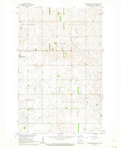 United States Geological Survey Starkweather NE, ND (1962, 24000-Scale) digital map