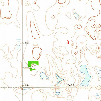 United States Geological Survey Starkweather NE, ND (1962, 24000-Scale) digital map