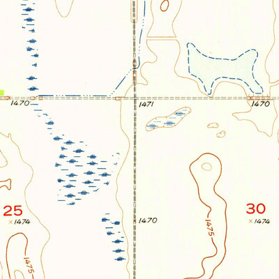 United States Geological Survey Starkweather SE, ND (1957, 24000-Scale) digital map