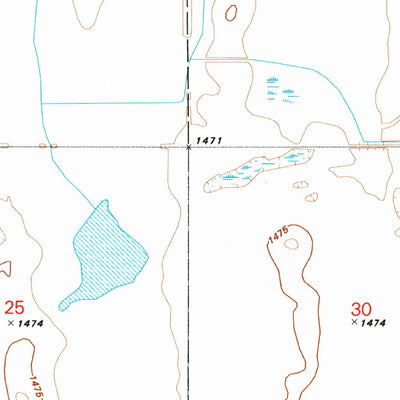 United States Geological Survey Starkweather SE, ND (1994, 24000-Scale) digital map