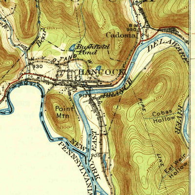 United States Geological Survey Starrucca, PA-NY (1926, 62500-Scale) digital map