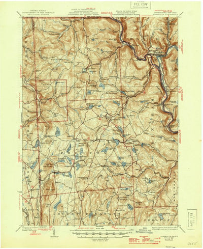 United States Geological Survey Starrucca, PA-NY (1933, 62500-Scale) digital map
