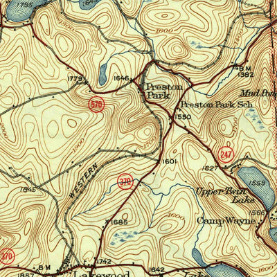 United States Geological Survey Starrucca, PA-NY (1933, 62500-Scale) digital map