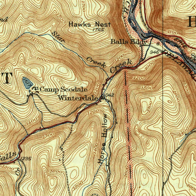 United States Geological Survey Starrucca, PA-NY (1933, 62500-Scale) digital map