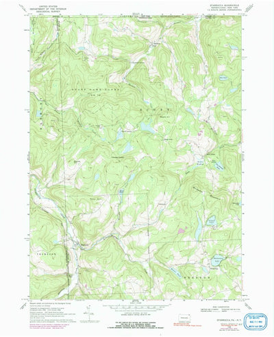 United States Geological Survey Starrucca, PA-NY (1968, 24000-Scale) digital map