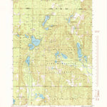 United States Geological Survey Starvation Lake, MI (1985, 24000-Scale) digital map