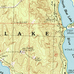 United States Geological Survey Starvation Lake, MI (1985, 24000-Scale) digital map