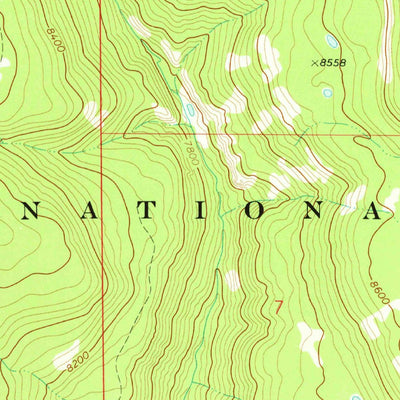 United States Geological Survey Starvation Point, CO (1973, 24000-Scale) digital map