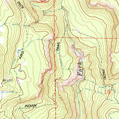 United States Geological Survey Starvation Point, CO (1994, 24000-Scale) digital map