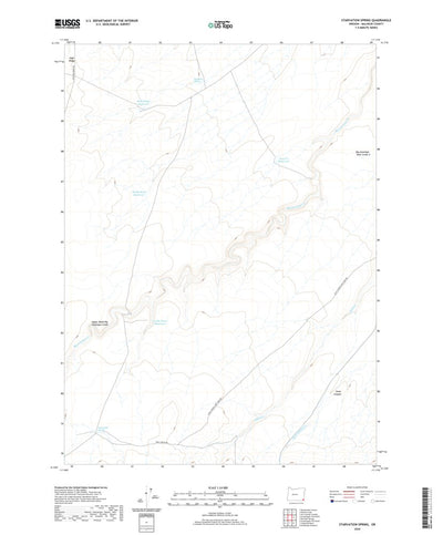 United States Geological Survey Starvation Spring, OR (2020, 24000-Scale) digital map