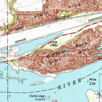 United States Geological Survey Starved Rock, IL (1970, 24000-Scale) digital map