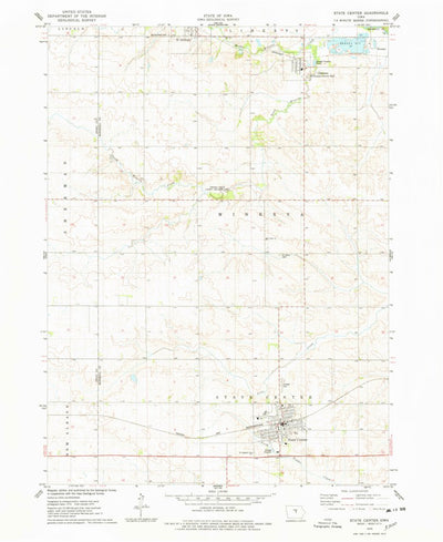 United States Geological Survey State Center, IA (1975, 24000-Scale) digital map