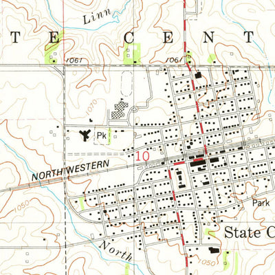 United States Geological Survey State Center, IA (1975, 24000-Scale) digital map