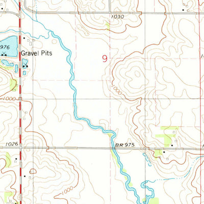 United States Geological Survey State Center NW, IA (1975, 24000-Scale) digital map