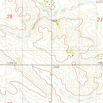 United States Geological Survey State Center NW, IA (1975, 24000-Scale) digital map