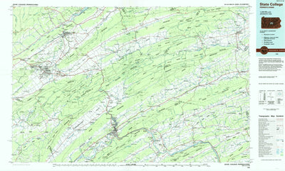 United States Geological Survey State College, PA (1984, 100000-Scale) digital map