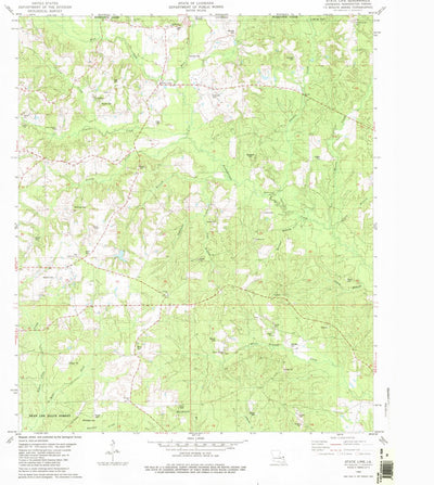 United States Geological Survey State Line, LA (1982, 24000-Scale) digital map