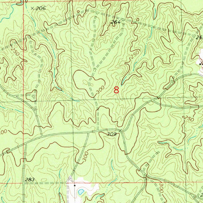 United States Geological Survey State Line, LA (1982, 24000-Scale) digital map