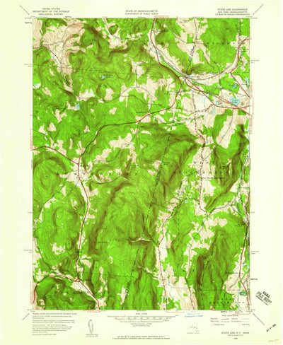 United States Geological Survey State Line, MA-NY (1944, 24000-Scale) digital map