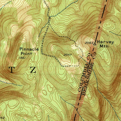 United States Geological Survey State Line, MA-NY (1946, 31680-Scale) digital map