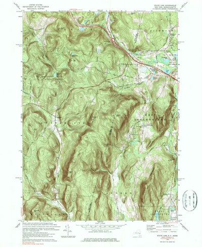 United States Geological Survey State Line, MA-NY (1973, 24000-Scale) digital map