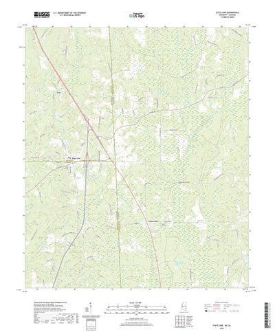 United States Geological Survey State Line, MS (2020, 24000-Scale) digital map