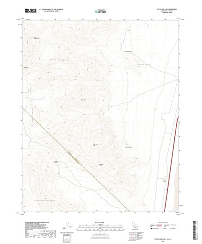 United States Geological Survey State Line Pass, CA (2021, 24000-Scale) digital map