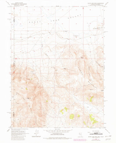 United States Geological Survey State Line Peak, NV-CA (1964, 24000-Scale) digital map