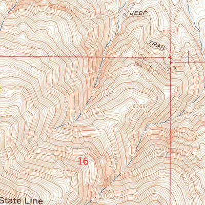 United States Geological Survey State Line Peak, NV-CA (1964, 24000-Scale) digital map