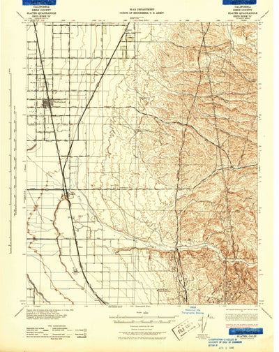 United States Geological Survey Staten, CA (1942, 62500-Scale) digital map