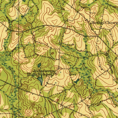 United States Geological Survey Statesboro, GA (1920, 62500-Scale) digital map