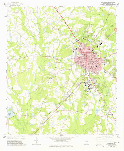 United States Geological Survey Statesboro, GA (1978, 24000-Scale) digital map