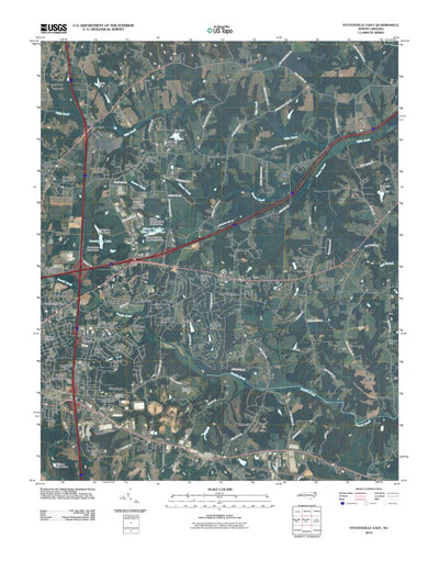 United States Geological Survey Statesville East, NC (2010, 24000-Scale) digital map