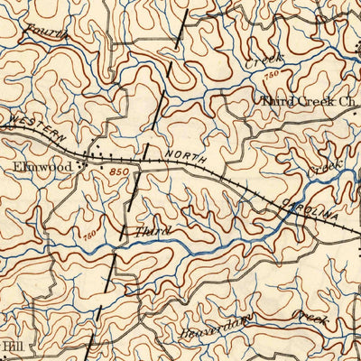 United States Geological Survey Statesville, NC (1893, 125000-Scale) digital map